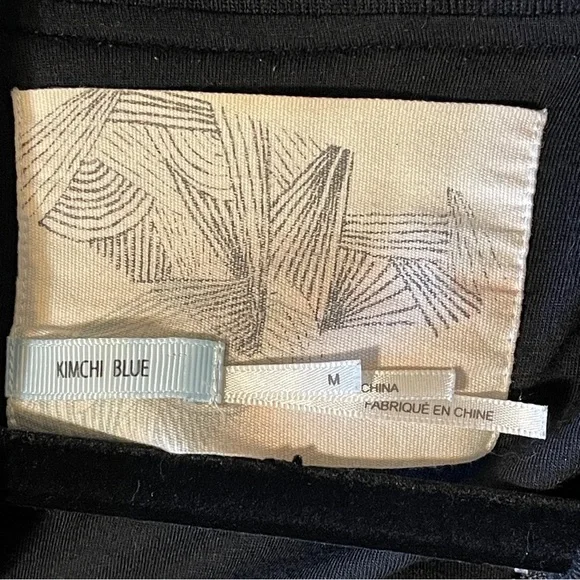 Kimchi Black Gold Floral Bomber Jacket Embroidered Boho Indie Asian Medium -Read - Picture 9 of 11